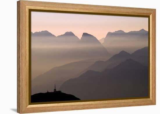 Alpine Sunset-Lorenzo Rieg-Framed Premier Image Canvas