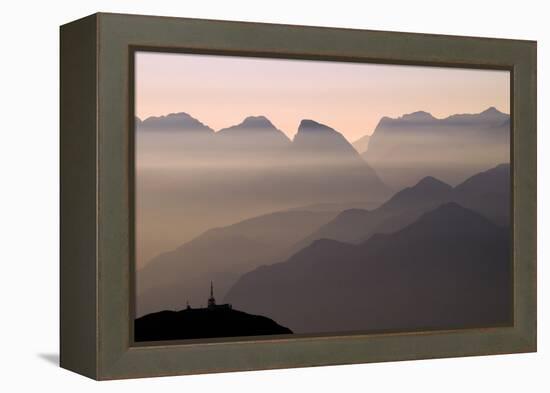 Alpine Sunset-Lorenzo Rieg-Framed Premier Image Canvas