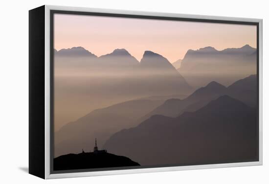 Alpine Sunset-Lorenzo Rieg-Framed Premier Image Canvas