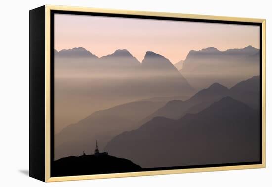 Alpine Sunset-Lorenzo Rieg-Framed Premier Image Canvas