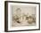 Alpine Village and Lovers Embracing-Titian (Tiziano Vecelli)-Framed Giclee Print