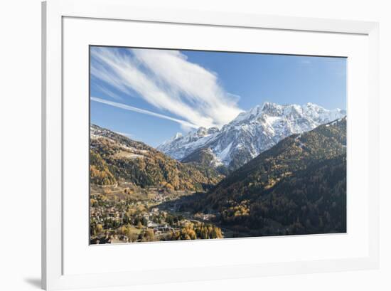 Alpine village of Ponte Di Legno during autumn, Brescia province, Valcamonica, Lombardy, Italy, Eur-Roberto Moiola-Framed Photographic Print