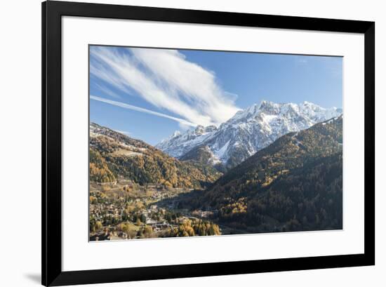 Alpine village of Ponte Di Legno during autumn, Brescia province, Valcamonica, Lombardy, Italy, Eur-Roberto Moiola-Framed Photographic Print