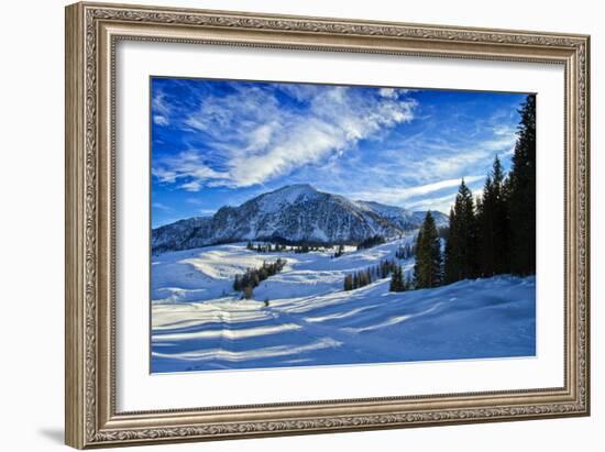 Alpine Winter Landscape, Austria, Europe-Sabine Jacobs-Framed Photographic Print