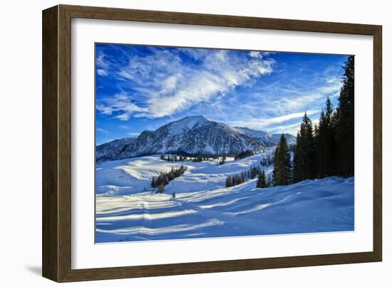 Alpine Winter Landscape, Austria, Europe-Sabine Jacobs-Framed Photographic Print