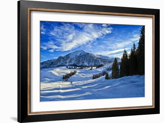 Alpine Winter Landscape, Austria, Europe-Sabine Jacobs-Framed Photographic Print