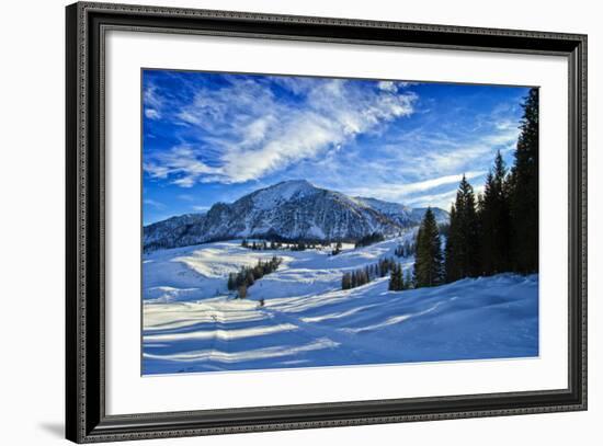 Alpine Winter Landscape, Austria, Europe-Sabine Jacobs-Framed Photographic Print