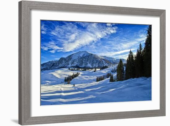 Alpine Winter Landscape, Austria, Europe-Sabine Jacobs-Framed Photographic Print