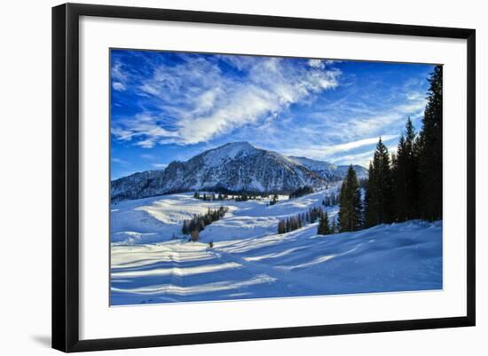 Alpine Winter Landscape, Austria, Europe-Sabine Jacobs-Framed Photographic Print