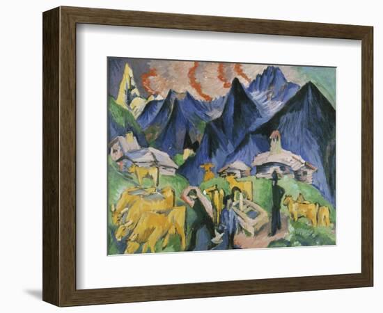 Alpleben, Triptych; Alpleben, Triptychon, 1918-Ernst Ludwig Kirchner-Framed Giclee Print