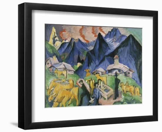 Alpleben, Triptych; Alpleben, Triptychon, 1918-Ernst Ludwig Kirchner-Framed Giclee Print