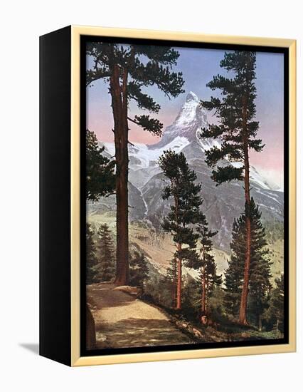 Alps, Matterhorn 1913-Donald Mcleish-Framed Premier Image Canvas