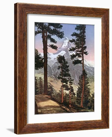 Alps, Matterhorn 1913-Donald Mcleish-Framed Photographic Print