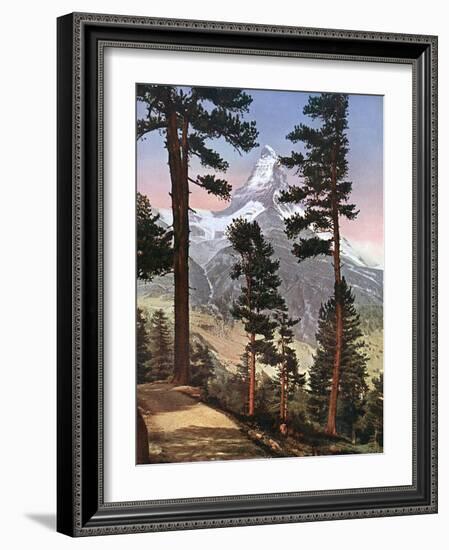 Alps, Matterhorn 1913-Donald Mcleish-Framed Photographic Print