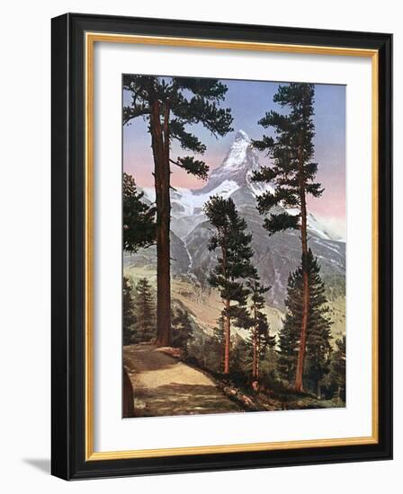 Alps, Matterhorn 1913-Donald Mcleish-Framed Photographic Print