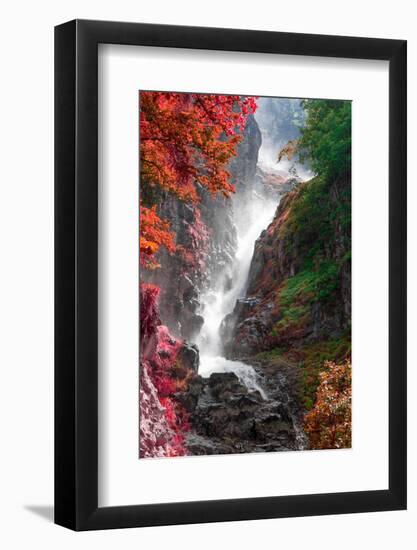 Alps waterfall-Marco Carmassi-Framed Photographic Print