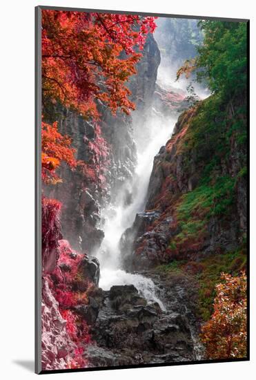 Alps waterfall-Marco Carmassi-Mounted Photographic Print