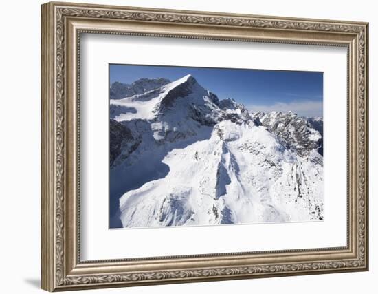 Alpspitze, Osterfelder, Aerial Shot, Hšllental, Winter-Frank Fleischmann-Framed Photographic Print