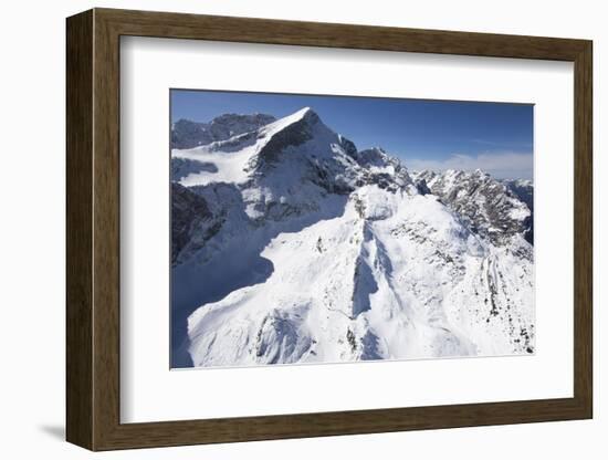 Alpspitze, Osterfelder, Aerial Shot, Hšllental, Winter-Frank Fleischmann-Framed Photographic Print