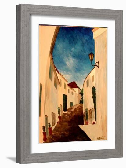 Alpujarra - The white village in Andalucia-Markus Bleichner-Framed Art Print