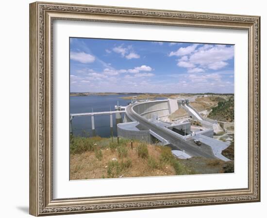 Alqueva Dam, Portugal's Largest Dam, Near the Spanish Border, Alentejo Region, Portugal-R H Productions-Framed Photographic Print