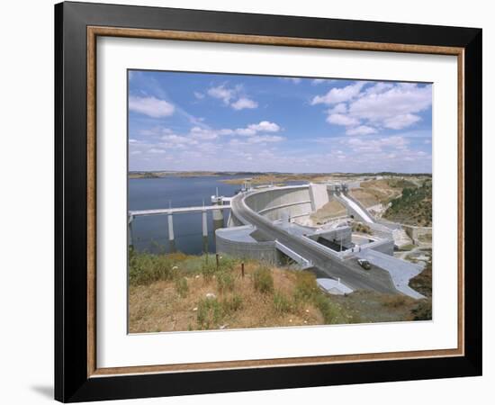 Alqueva Dam, Portugal's Largest Dam, Near the Spanish Border, Alentejo Region, Portugal-R H Productions-Framed Photographic Print