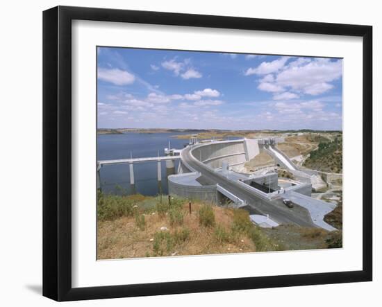 Alqueva Dam, Portugal's Largest Dam, Near the Spanish Border, Alentejo Region, Portugal-R H Productions-Framed Photographic Print