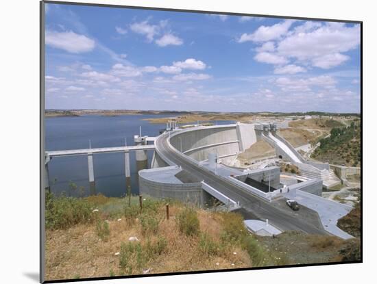 Alqueva Dam, Portugal's Largest Dam, Near the Spanish Border, Alentejo Region, Portugal-R H Productions-Mounted Photographic Print