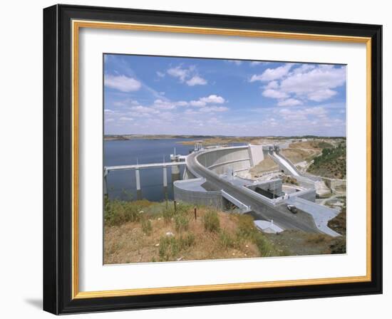 Alqueva Dam, Portugal's Largest Dam, Near the Spanish Border, Alentejo Region, Portugal-R H Productions-Framed Photographic Print