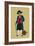 Alsacian Man from Saverne with Pipe, Tri-Cornered Hat and Wears Britches-Elizabeth Whitney Moffat-Framed Art Print