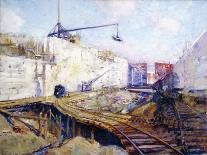 In the Lock, Miraflores, 1913 (Oil on Canvas)-Alson Skinner Clark-Giclee Print