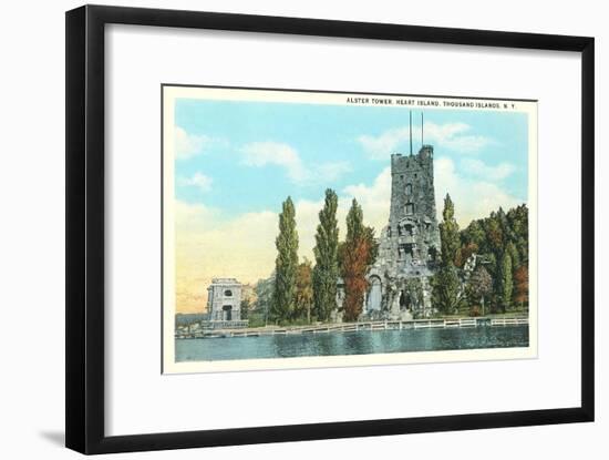 Alster Tower, Heart Island, Thousand Islands, New York-null-Framed Art Print