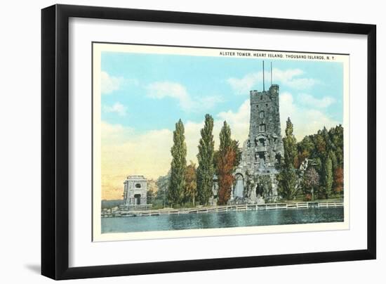 Alster Tower, Heart Island, Thousand Islands, New York-null-Framed Art Print