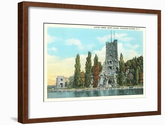 Alster Tower, Heart Island, Thousand Islands, New York-null-Framed Art Print