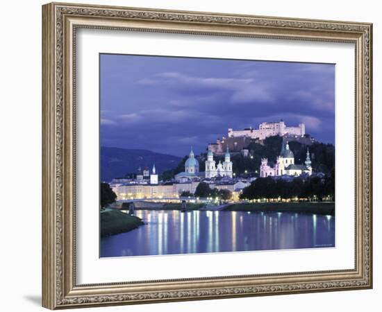 Alt Stadt and Hohensalzburg Fortress, Salzburg, Austria-Jon Arnold-Framed Photographic Print