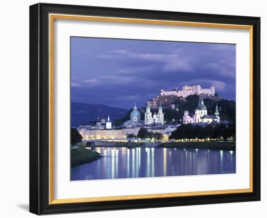 Alt Stadt and Hohensalzburg Fortress, Salzburg, Austria-Jon Arnold-Framed Photographic Print