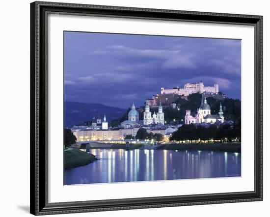 Alt Stadt and Hohensalzburg Fortress, Salzburg, Austria-Jon Arnold-Framed Photographic Print