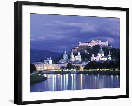 Alt Stadt and Hohensalzburg Fortress, Salzburg, Austria-Jon Arnold-Framed Photographic Print