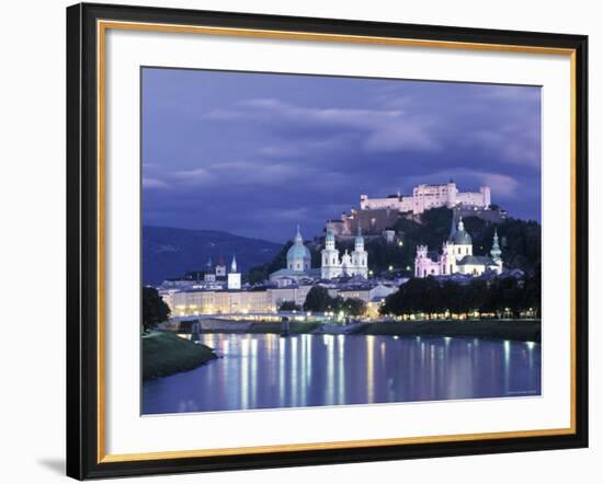 Alt Stadt and Hohensalzburg Fortress, Salzburg, Austria-Jon Arnold-Framed Photographic Print