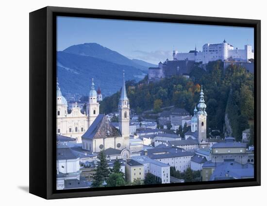Alt Stadt and Hohensalzburg Fortress, Salzburg, Austria-Peter Adams-Framed Premier Image Canvas