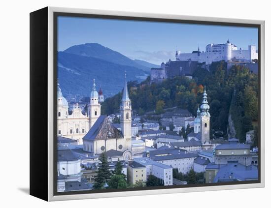 Alt Stadt and Hohensalzburg Fortress, Salzburg, Austria-Peter Adams-Framed Premier Image Canvas