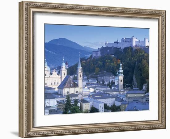 Alt Stadt and Hohensalzburg Fortress, Salzburg, Austria-Peter Adams-Framed Photographic Print