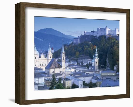Alt Stadt and Hohensalzburg Fortress, Salzburg, Austria-Peter Adams-Framed Photographic Print