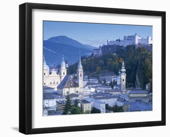 Alt Stadt and Hohensalzburg Fortress, Salzburg, Austria-Peter Adams-Framed Photographic Print