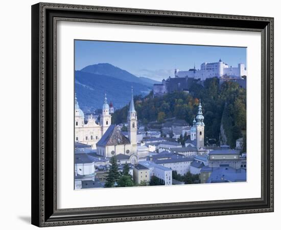 Alt Stadt and Hohensalzburg Fortress, Salzburg, Austria-Peter Adams-Framed Photographic Print