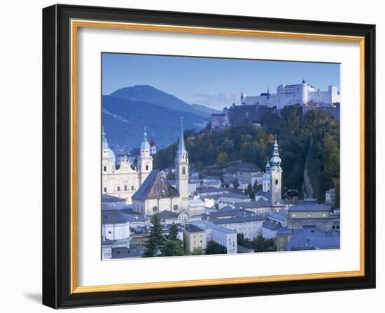 Alt Stadt and Hohensalzburg Fortress, Salzburg, Austria-Peter Adams-Framed Photographic Print