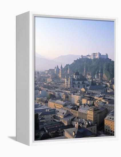 Alt Stadt and Hohensalzburg Fortress, Salzburg, Austria-Rex Butcher-Framed Premier Image Canvas