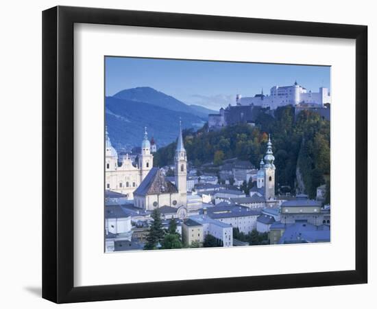 Alt Stadt and Hohensalzburg Fortress, Salzburg, Austria-Peter Adams-Framed Photographic Print