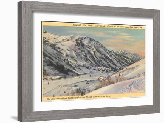 Alta Ski Basin, Utah-null-Framed Art Print