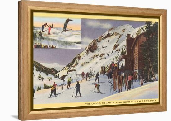 Alta Ski Lodge, Utah-null-Framed Stretched Canvas